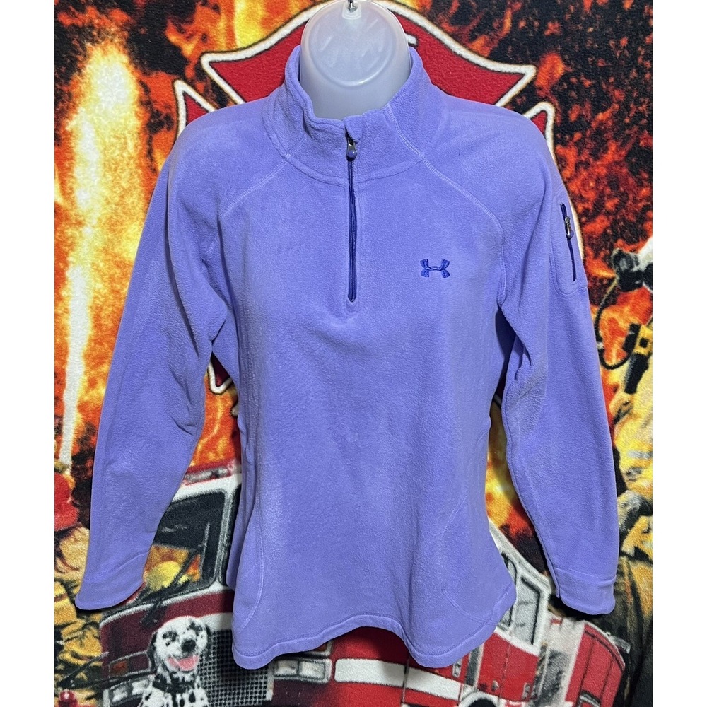 Under Armour Women's Fleece 1/4 Zip Size Small Purple